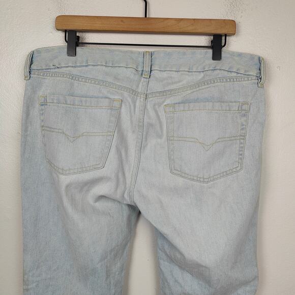 Vintage Y2K Diesel Boot Cut Jeans Men 36 Light Wash Kendrick Lamar Made in Italy - Picture 7 of 11
